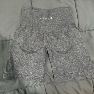 NVGTN Seamless Workout Shorts [CHARCOAL][Size S]